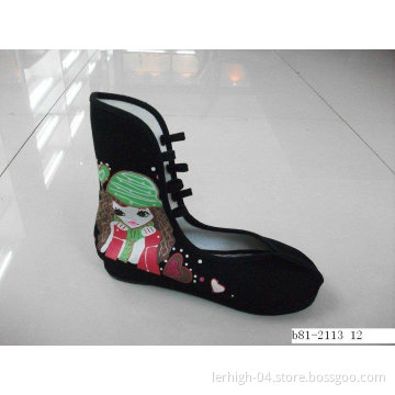 Chinese Style Women Canvas Shoes (B81-2113)